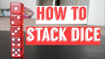 How to Stack Dice for beginners  really EASY!!!
