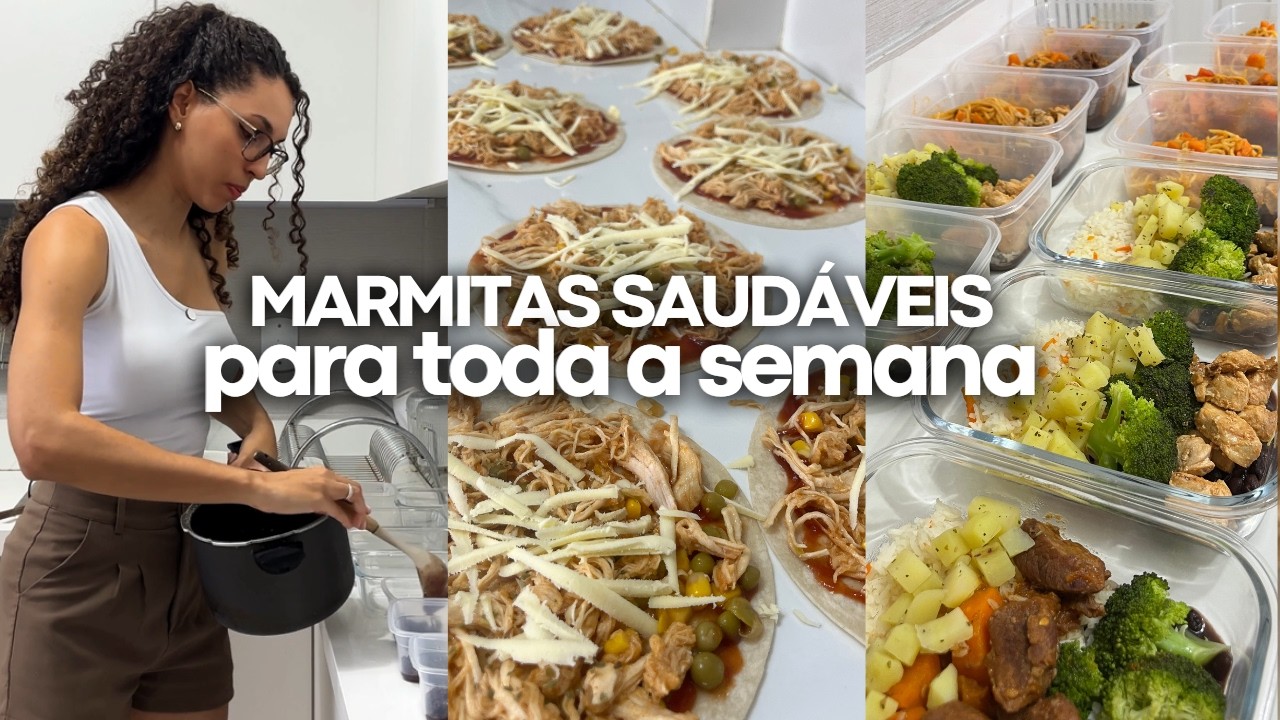 Organizando a alimentação saudável da semana para emagrece | Marmitas saudáveis para emagrecer