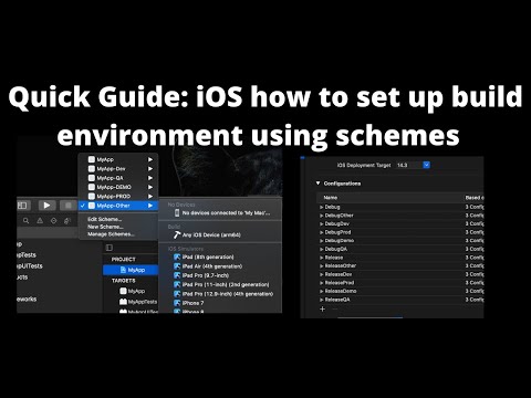 Create Build Configurations in Xcode Through Schemes(Dev, Prod, Staging, Local)
