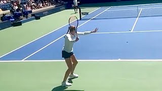 Elena RYBAKINA Forehand Backhand Serve SLOW MOTION