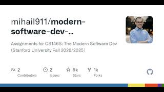 GitHub - mihail911/modern-software-dev-assignments: Assignments for CS146S: The Modern Software D...