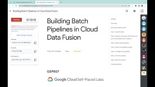 Building Batch Pipelines in Cloud Data Fusion || #qwiklabs || #gsp807  [With Explanation🗣️]