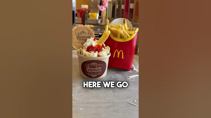 McDonald’s fries in Rolled Ice Cream! Would you try this?? #icecreamshop #icecreamstore #foodie