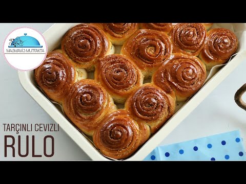 TARÇINLI CEVİZLİ ŞAHANE PAMUK RULO Tarifi✔Cinnamon Rolls/Pasta tarifleri  #masmavi3mutfakta