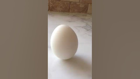 Hard Boiled Egg - Spinning Egg Test