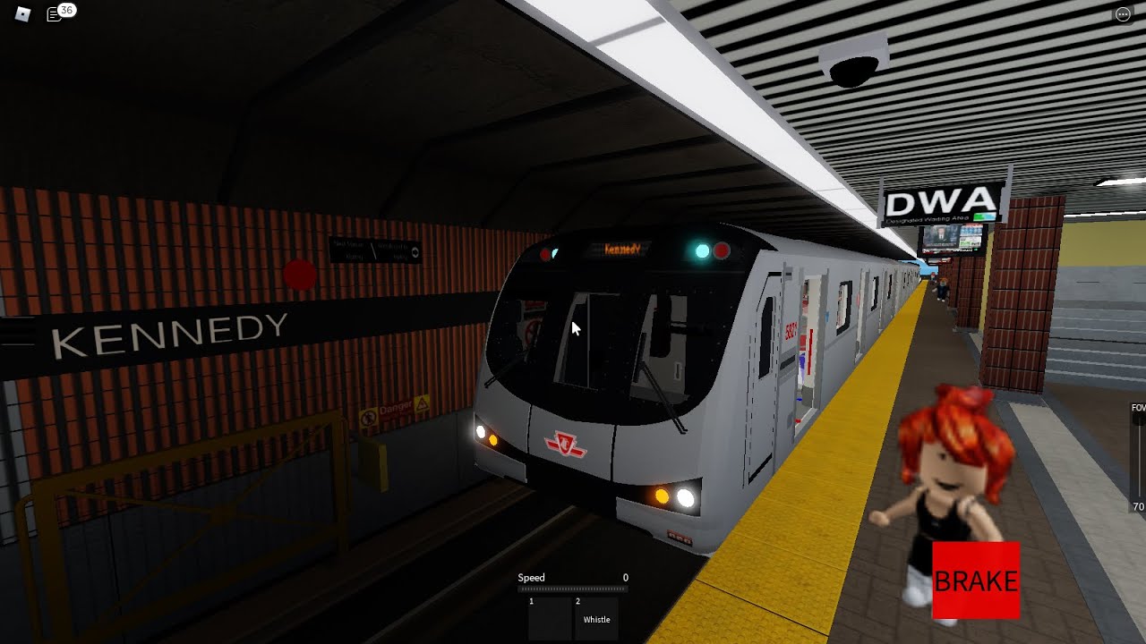 Toronto Transit Commission ROBLOX Bombardier Toronto Rocket 5821 Line 2 Towards Kennedy