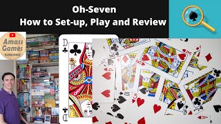 Oh-Seven - How to Setup, Play and Review.  Modern traditional card game.  BGA. *  Amass Games * screenshot 4