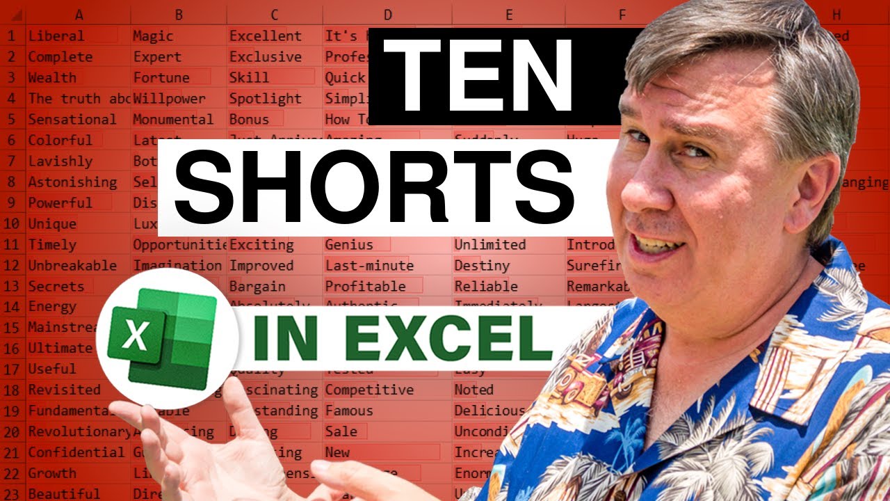 Excel Quick Takes Ten Excel Topics in 3 Minutes