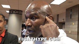EVANDER HOLYFIELD SHAKES HEAD AT WILDER FIGHTING ORTIZ AGAIN; EXPLAINS HIS KEY TO VICTORY