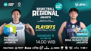 Perbanas Vs Binus  Playoffs  Cdanus League Basketball Regional Jakarta