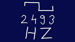 2493 hz square