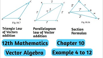 Vector Algebra PreEx 10.2 | Example 4 To 12 |Class 12 Maths Chapter 10 | Do Sawaal Mathematics