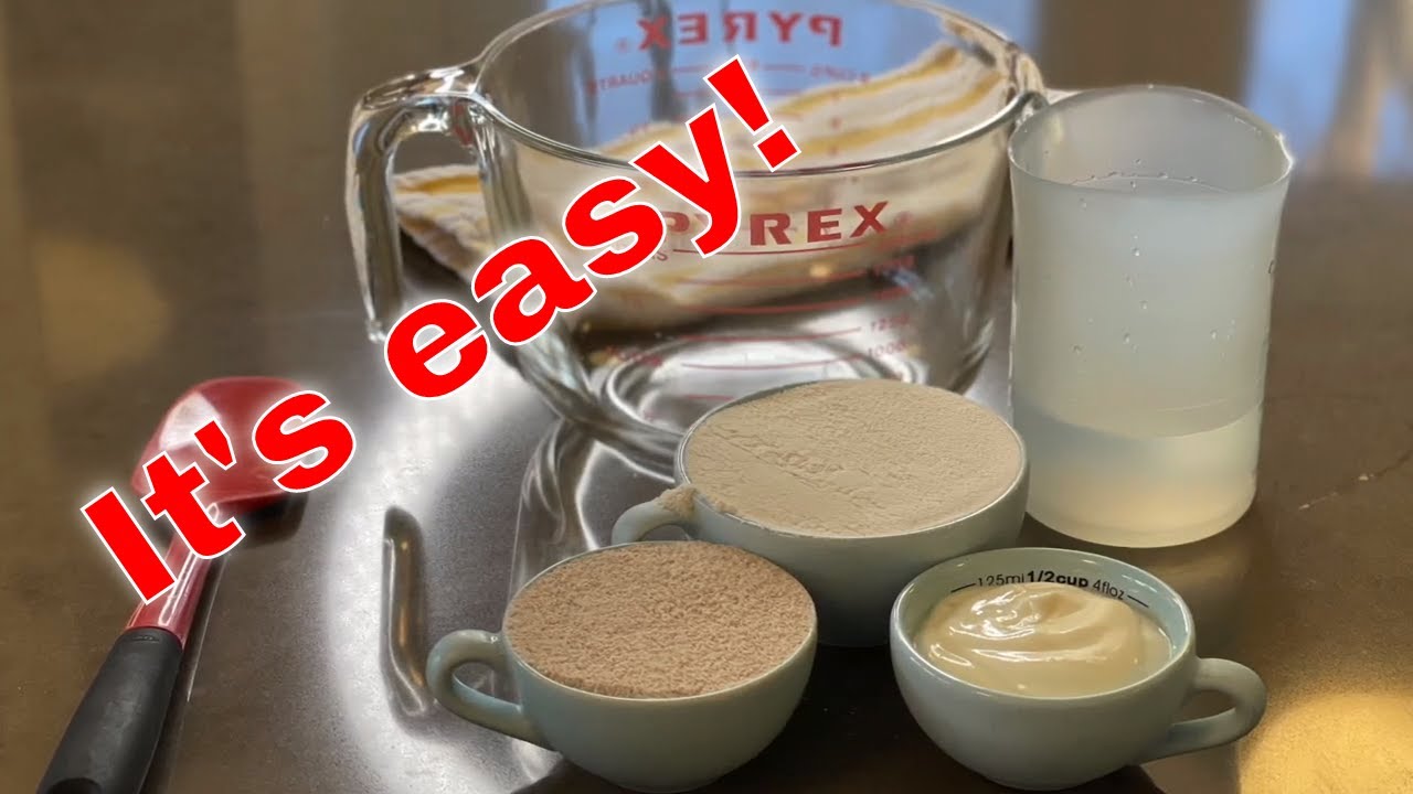 How To Make Simple Sourdough Starter - YouTube