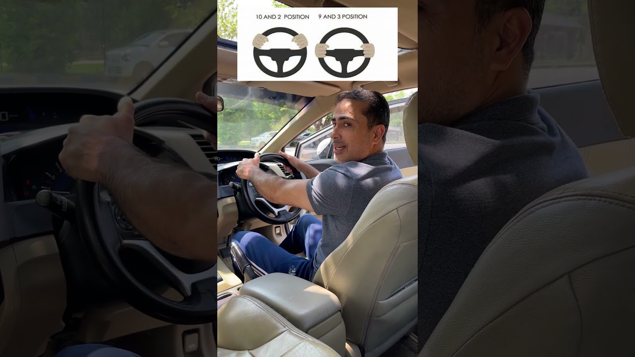 Best Hand Position on Steering Wheel Explained | 9-3 vs 10-2 in (Pashto) 