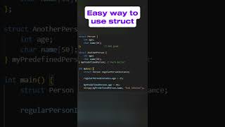 You don't have to add  struct by declaring
