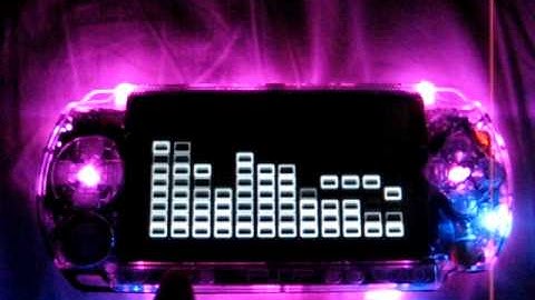 *PSP With 15 pink and 6 blue leds*