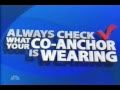Always check what your coanchor is wearing