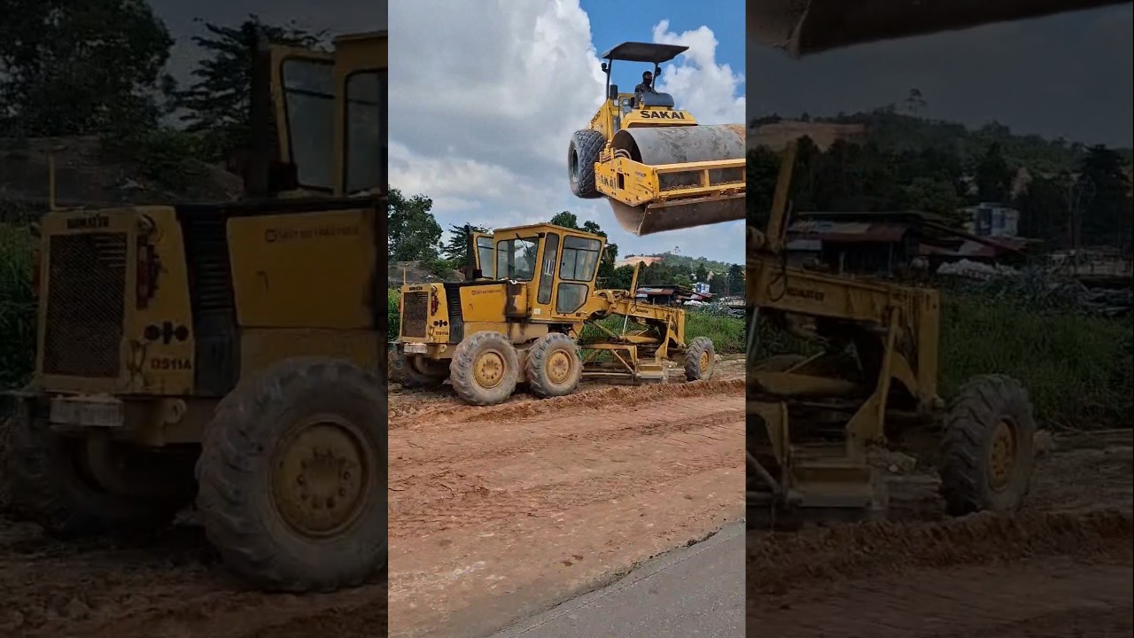 Grader Komatsu, Beco, Slender Sakai #slender #sakai #grader #komatsu #shorts #video