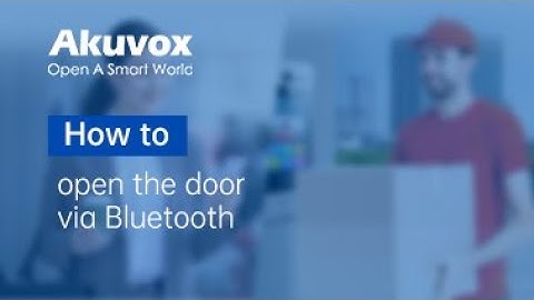 How do I open the door via Bluetooth?