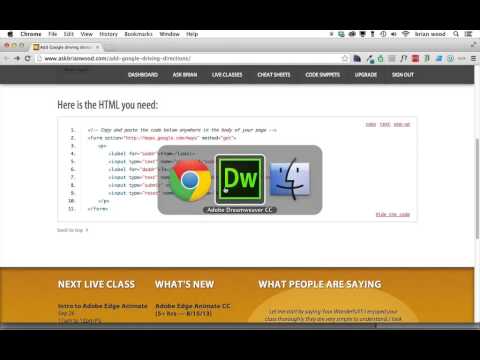 Add Google Drive Directions to your web page