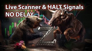 ?Live Scanner and Day Trade Ideas, NO DELAY. Morning Gappers Momentum and Halt Scanner 