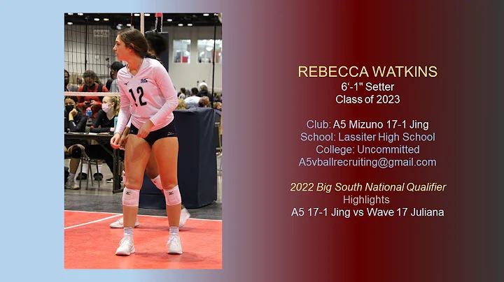 Rebecca Watkins (2023) setter, #12, 2022 Big South...