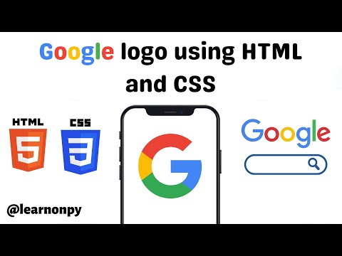 Google Logo Design using HTML & CSS | Web development projects | Cool CSS Projects | Learnonpy |