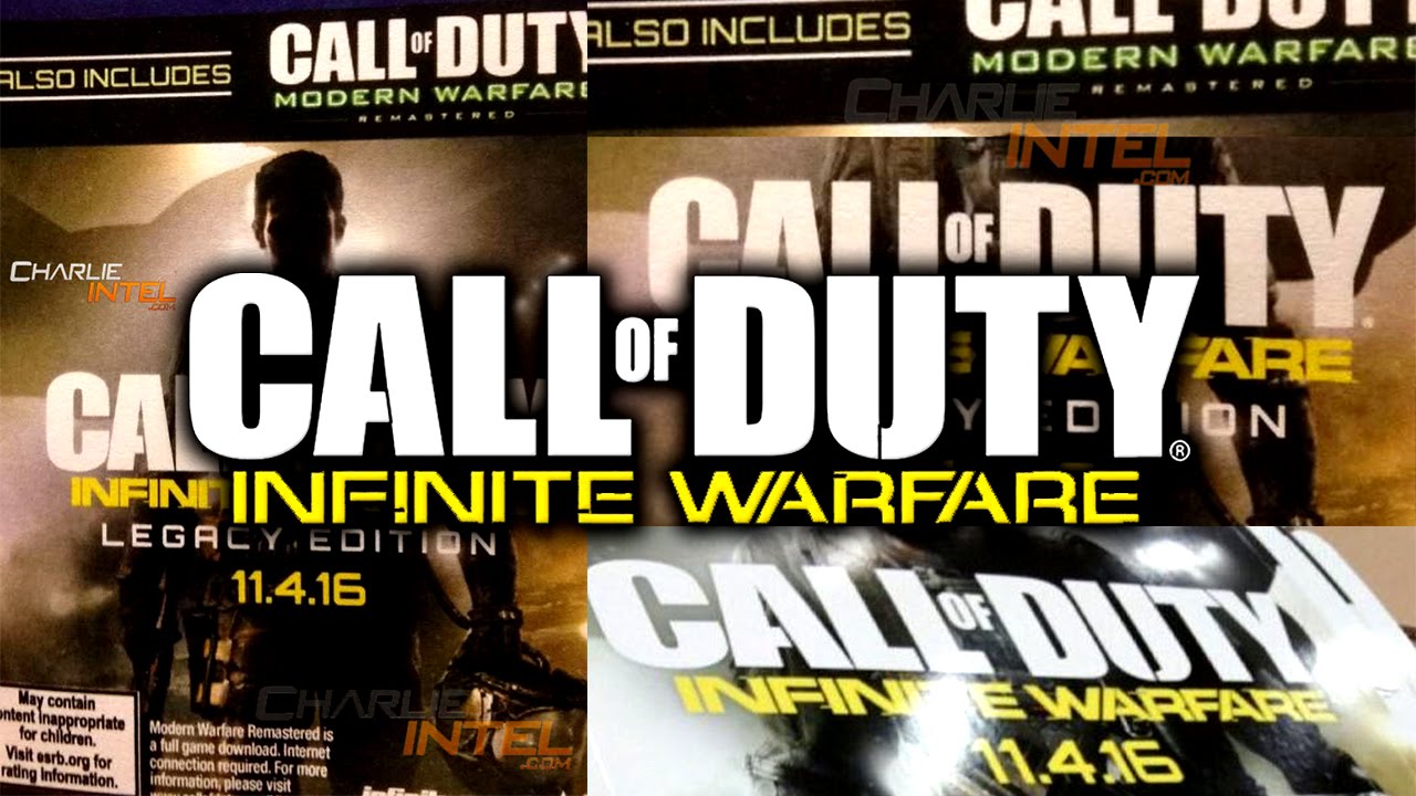 COD 4 Remastered & Release Date for Infinite Warfare (11/4/16)