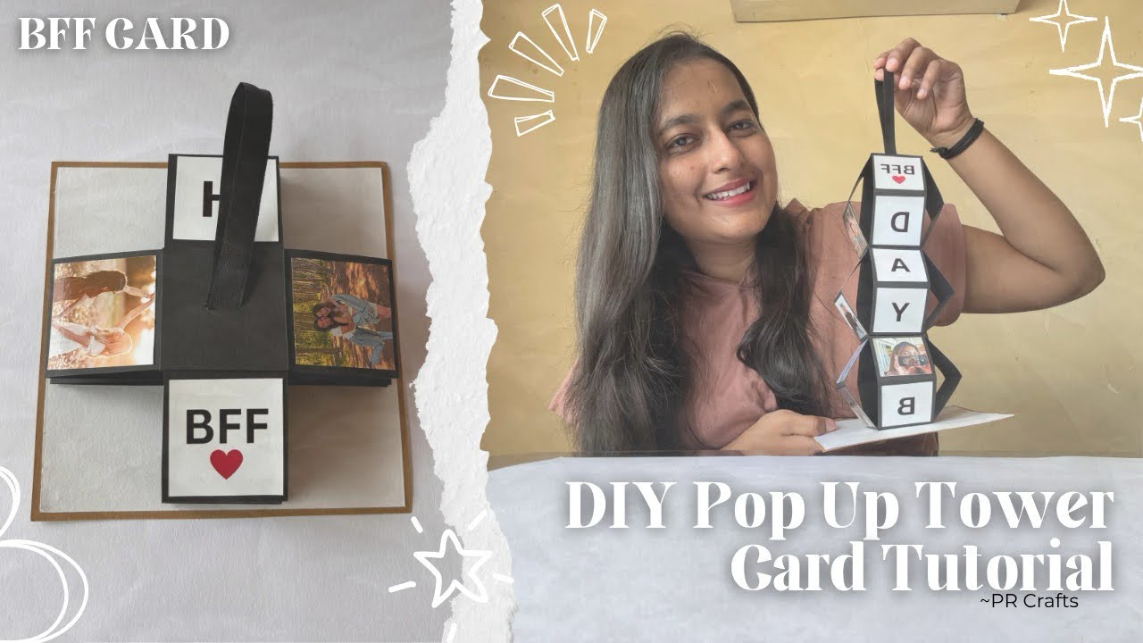 Diy Pop Up Tower Card Tutorial | Friendship Day Card Ideas | Unique Pop ...