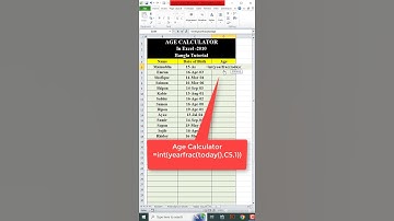 How to Calculate Age in Excel 2010 | MS এক্সেলে বয়স Count করার সহজ উপায় #exceltipsandtricks #excel