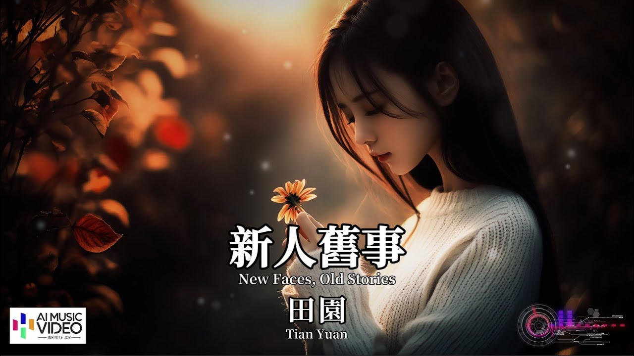 【高清MV】田園 - 新人舊事【Pinyin + Eng Sub | AI音樂視頻 | 繁體拼音英文動態字幕】 Tian Yuan 【田园 - 新人旧事】