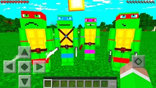 Minecraft PE : TEENAGE MUTANT NINJA TURTLES MOD in Minecraft Pocket Edition