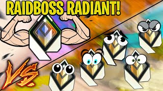 Valorant: 1 Raidboss Radiant VS 5 Radiant Players!  Who Wins?