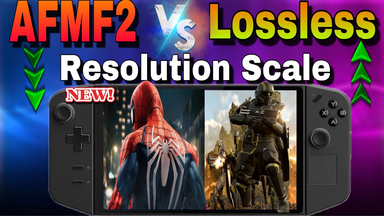 Lenovo Legion Go AFMF 2 VS Lossless Resolution Scale FPS Test Which Is ...