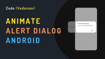 Animate Alert Dialog in Android | #android #alertdialog #java #dialog #animation