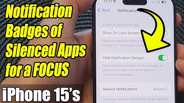 iPhone 15/15 Pro Max: How to Enable/Disable Hide Notification Badges of Silenced Apps for a FOCUS