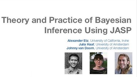 Webinar: Theory and Practice of Bayesian Inference Using JASP