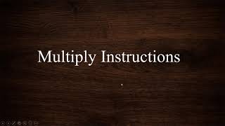 Comparison and Multiply instruction   Arushi & team