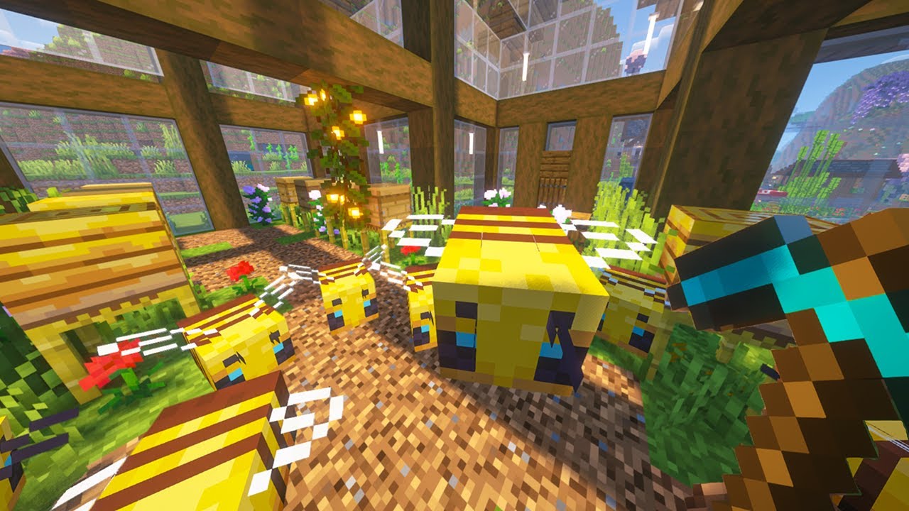 Building A Aesthetic Farm In My Minecraft Forever World - YouTube