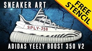 Sneaker Art: Adidas Yeezy Boost 350 V2 