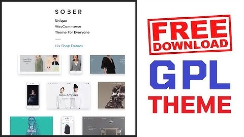 Sober Woocommerce Wordpress Theme