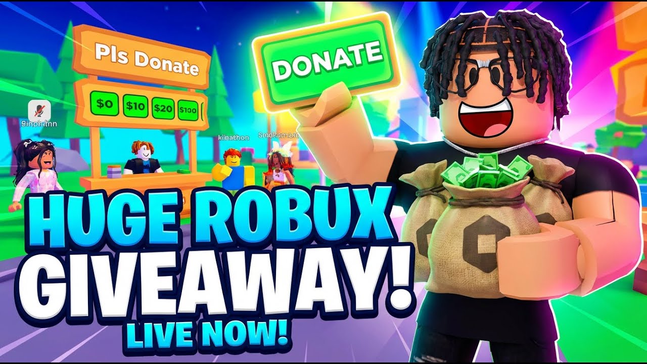 [🔴LIVE🔴] PLS DONATE - RAISING & DONATING !🔴ROBUX GIVEAWAY!🔴 - YouTube