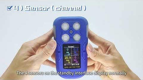 MST 410 multi-gas detector || VIDEO OPERATION GUIDE No.5《Sensor setting》