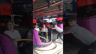 airdrie funfair Jefferson Taylor,s  ecstatic waltzer off ride pov 2024