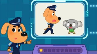 Sheriff Labrador Safety Tips Quiz #47 - Officer Labrador Helps His Little Friends - Babybus Games screenshot 3