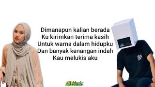 Tulus - Monokrom cover by Feby Putri NC & Mr.Head box (Lyrics)