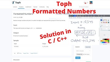 Formatted Numbers || Solution in C/C++ || Toph.co