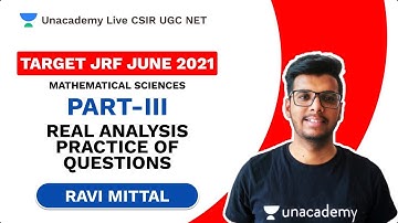 Target JRF June 2021 | Rank Booster |Real Analysis Practice Of Questions Part III| Mathematics |Ravi