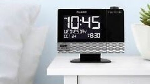 ⏰💤📱🎉 Testing-Sharp Projection Alarm Clock with USB Port-#Model SPC 543
