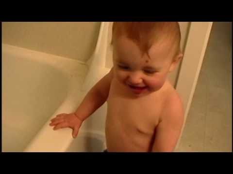 Wesley at bath time